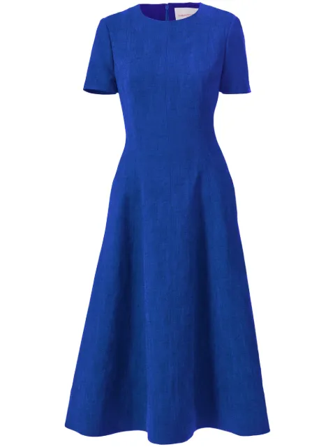 Carolina Herrera vestido midi manga corta