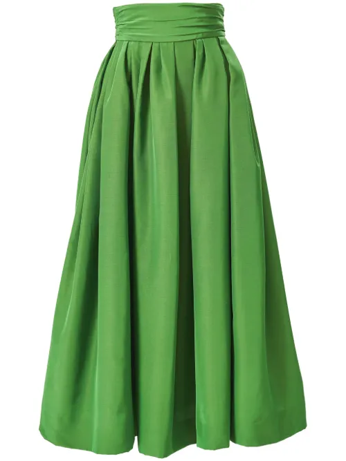 Jupe mi-longue à design plissé - Carolina Herrera - Modalova