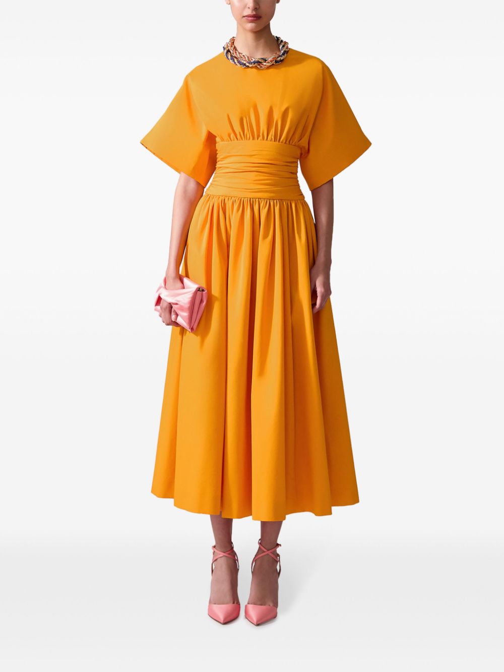 Carolina Herrera cummerbund-waist midi dress Women