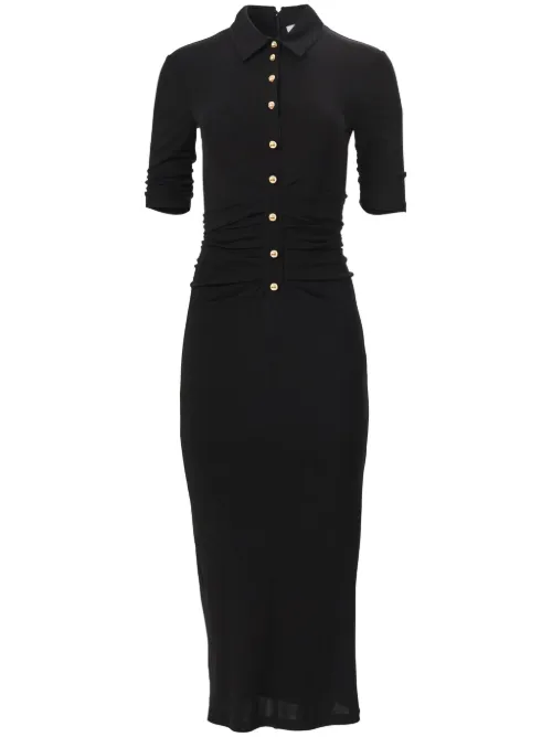 Robe mi-longue à design froncé - Carolina Herrera - Modalova
