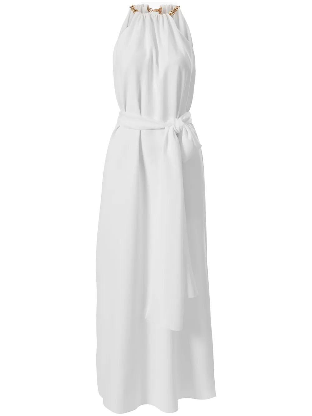 Carolina Herrera chain-strap halterneck midi dress Wit