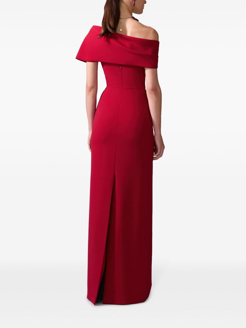 Carolina Herrera draped off-shoulder gown Women