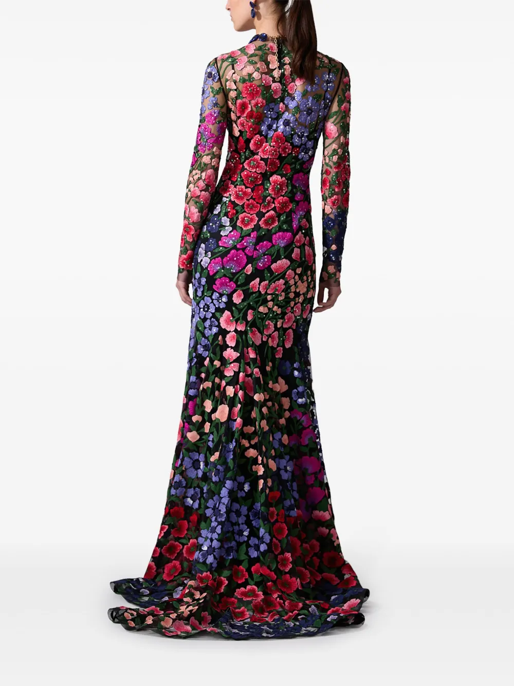 Carolina Herrera Tulen avondjurk Groen