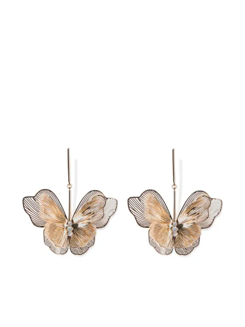 Carolina Herrera butterfly drop earrings