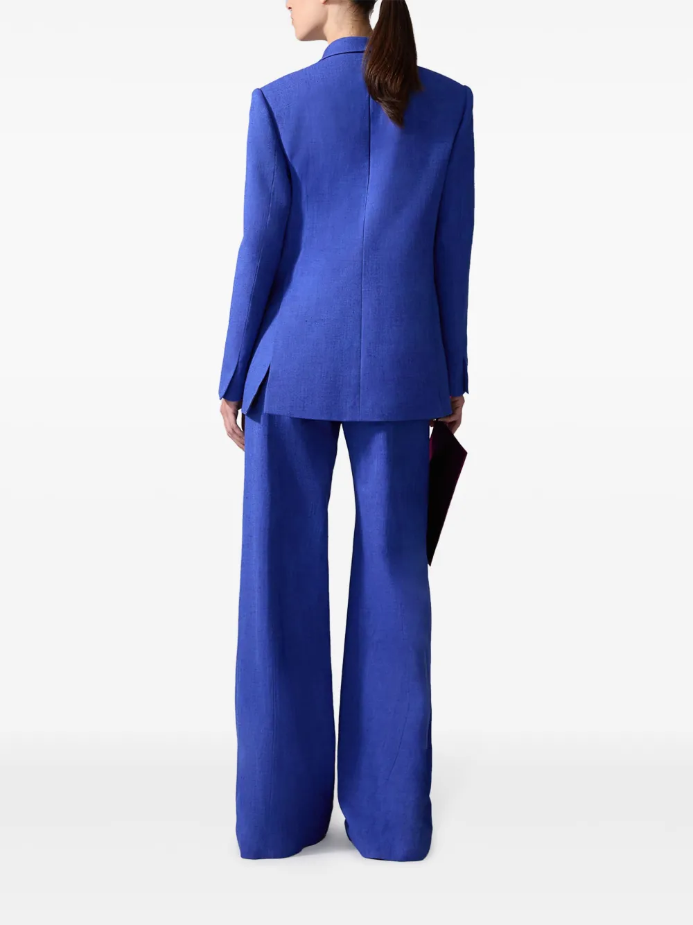 Carolina Herrera Blazer met dubbele rij knopen Blauw