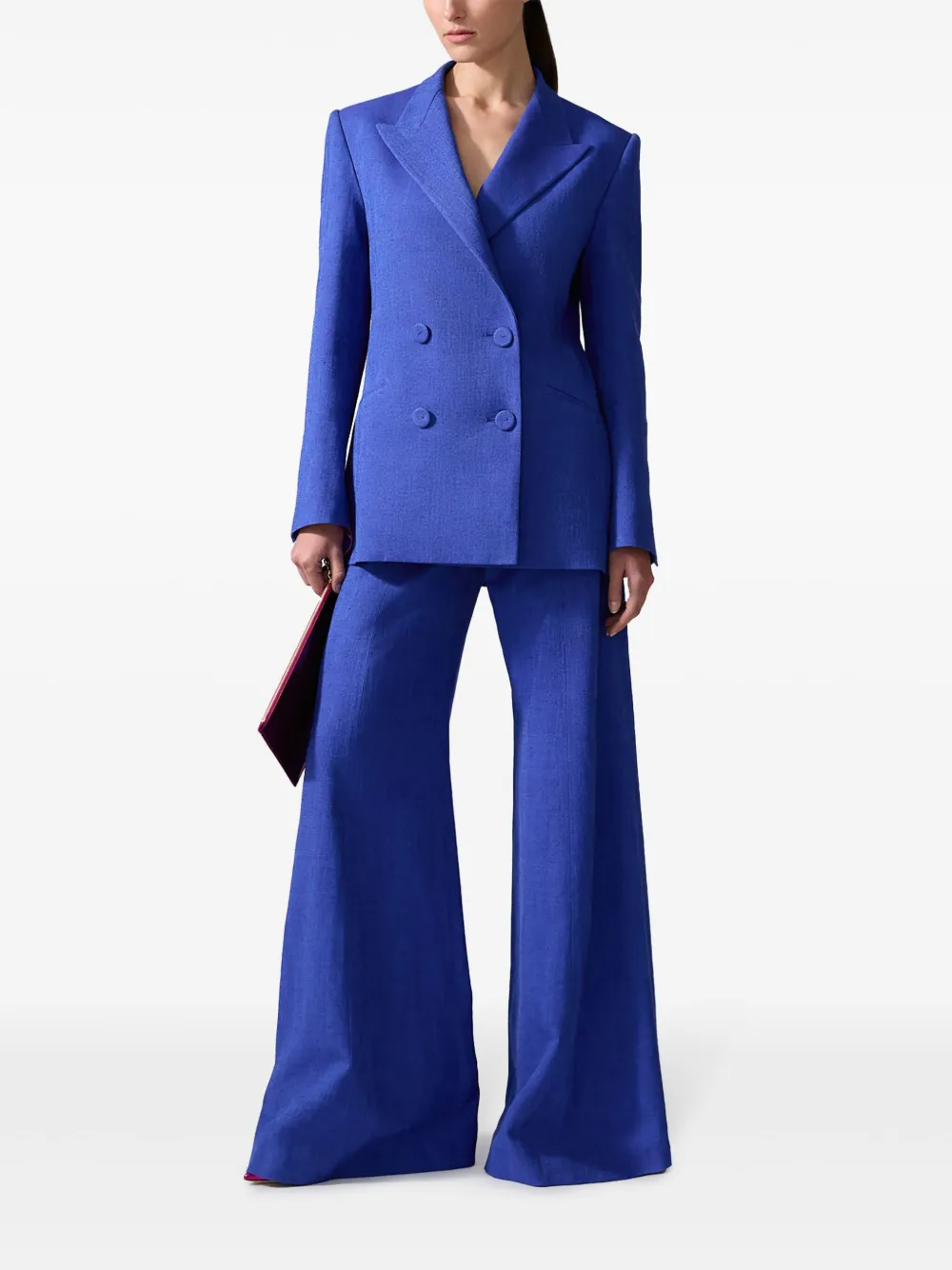 Carolina Herrera Blazer met dubbele rij knopen - Blauw