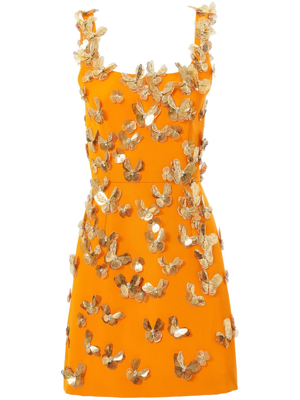 butterfly-embellished mini dress