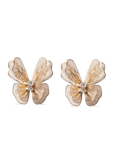 Carolina Herrera butterfly-shaped stud earrings Women