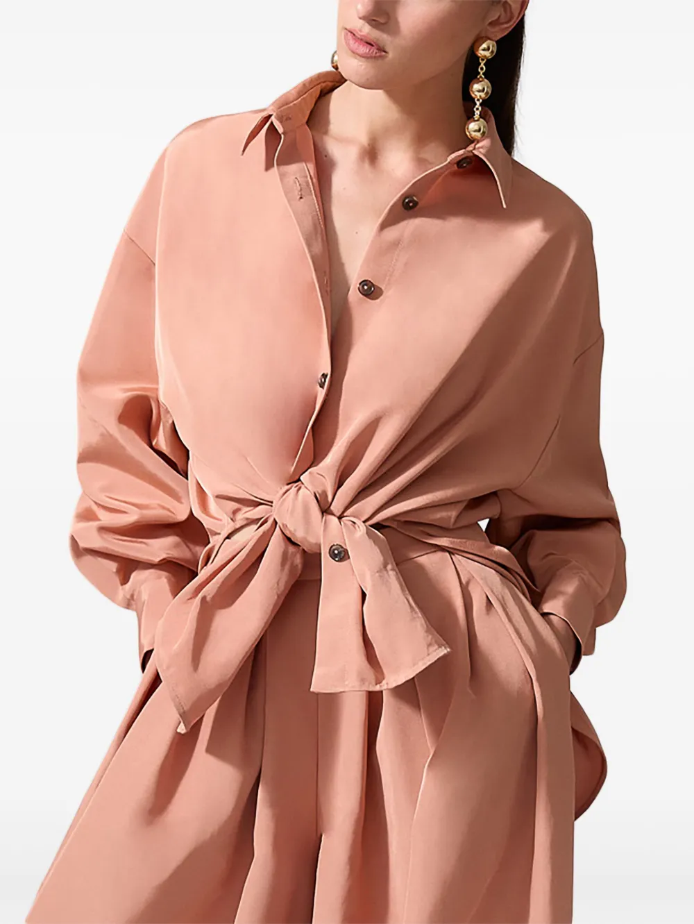 Carolina Herrera Broek met wijde pijpen Bruin