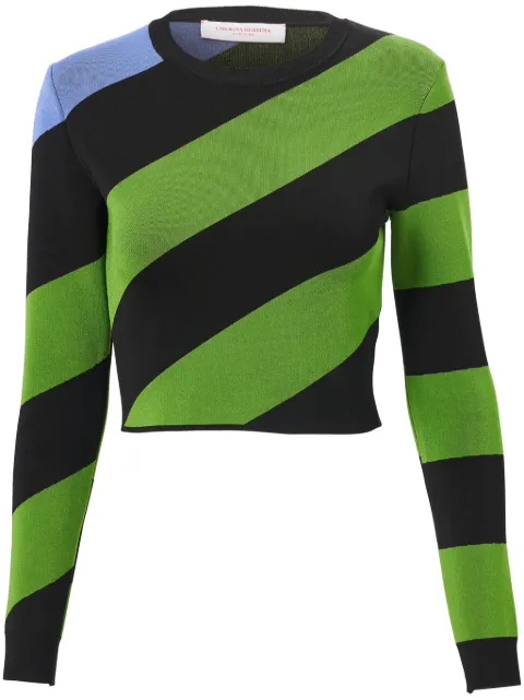 Carolina Herrera striped cropped jumper