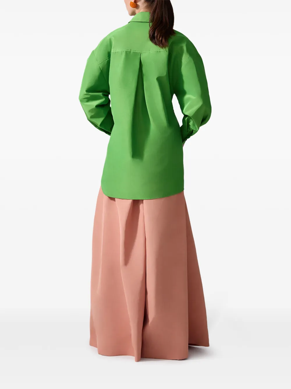 Carolina Herrera Blouse met gestrikte voorkant Groen