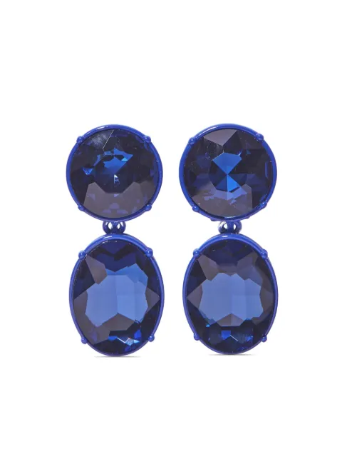 Carolina Herrera aretes con cristales facetados