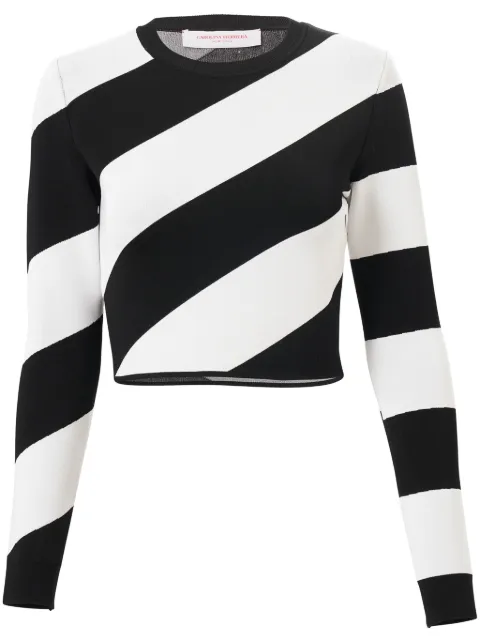 Carolina Herrera striped cropped jumper