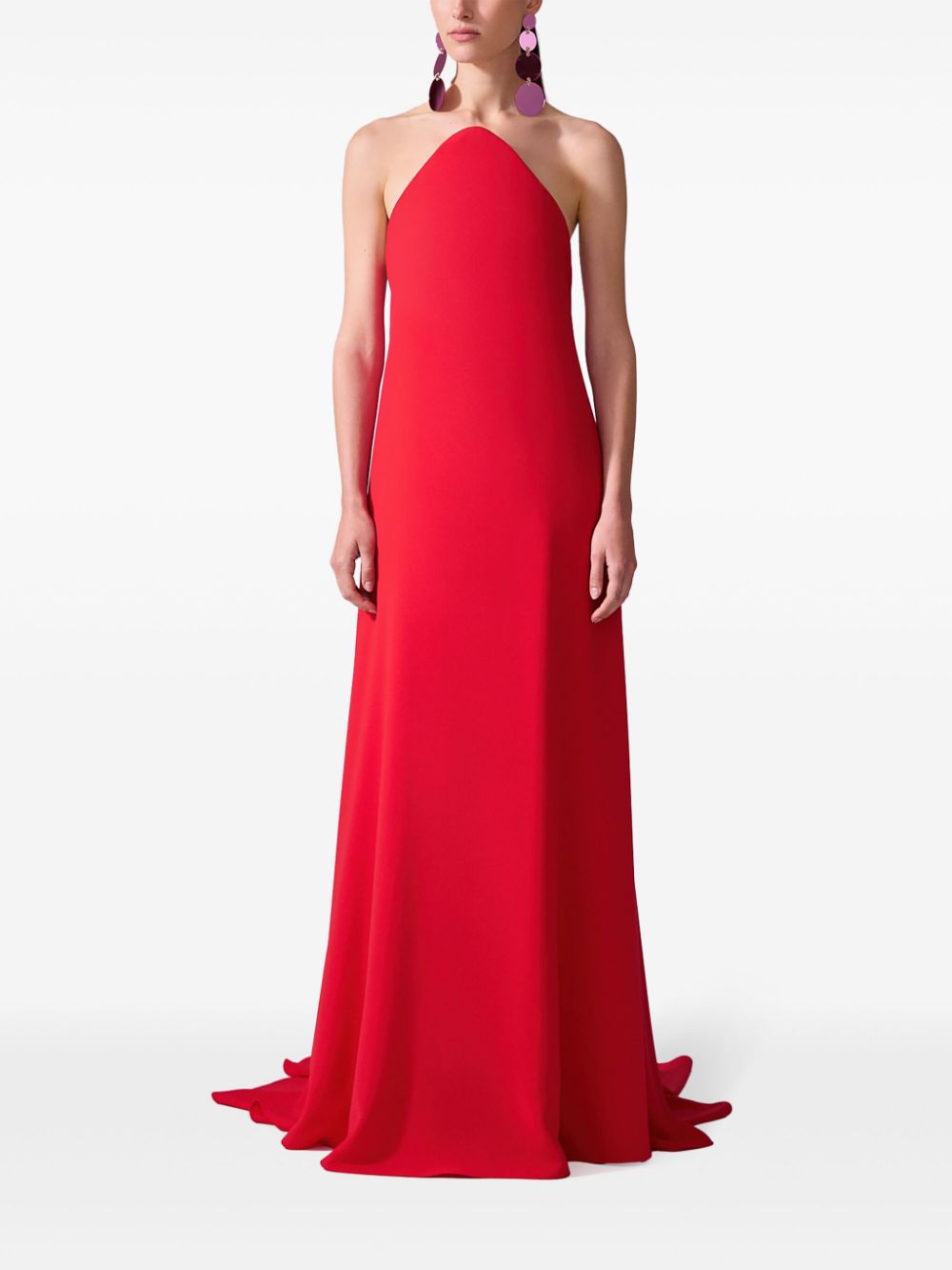 Carolina Herrera strapless gown - Red