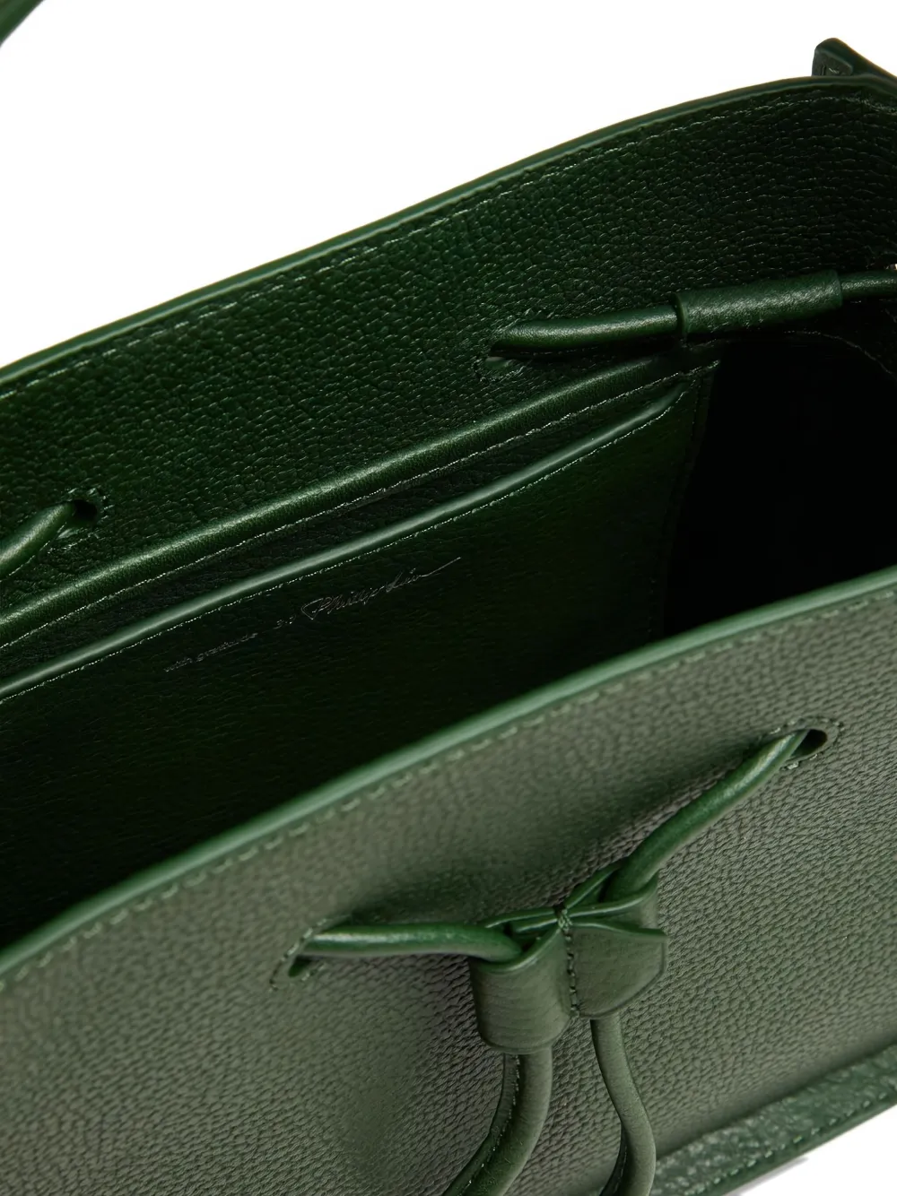 3.1 Phillip Lim Mini Soliel Drawstring Bucket Bag In Green