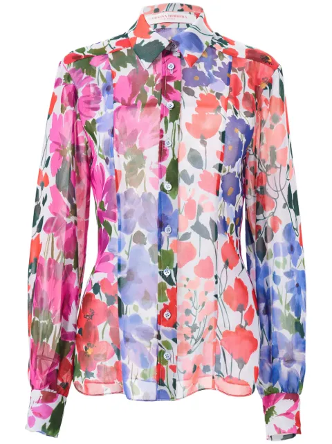 Carolina Herrera Jardin-print blouse