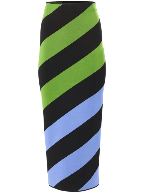 Carolina Herrera striped pencil skirt