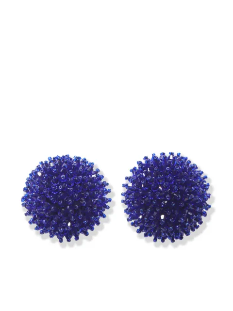 Carolina Herrera beaded dome stud earrings