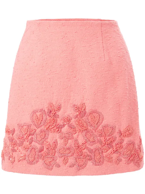 Carolina Herrera embroidered mini skirt