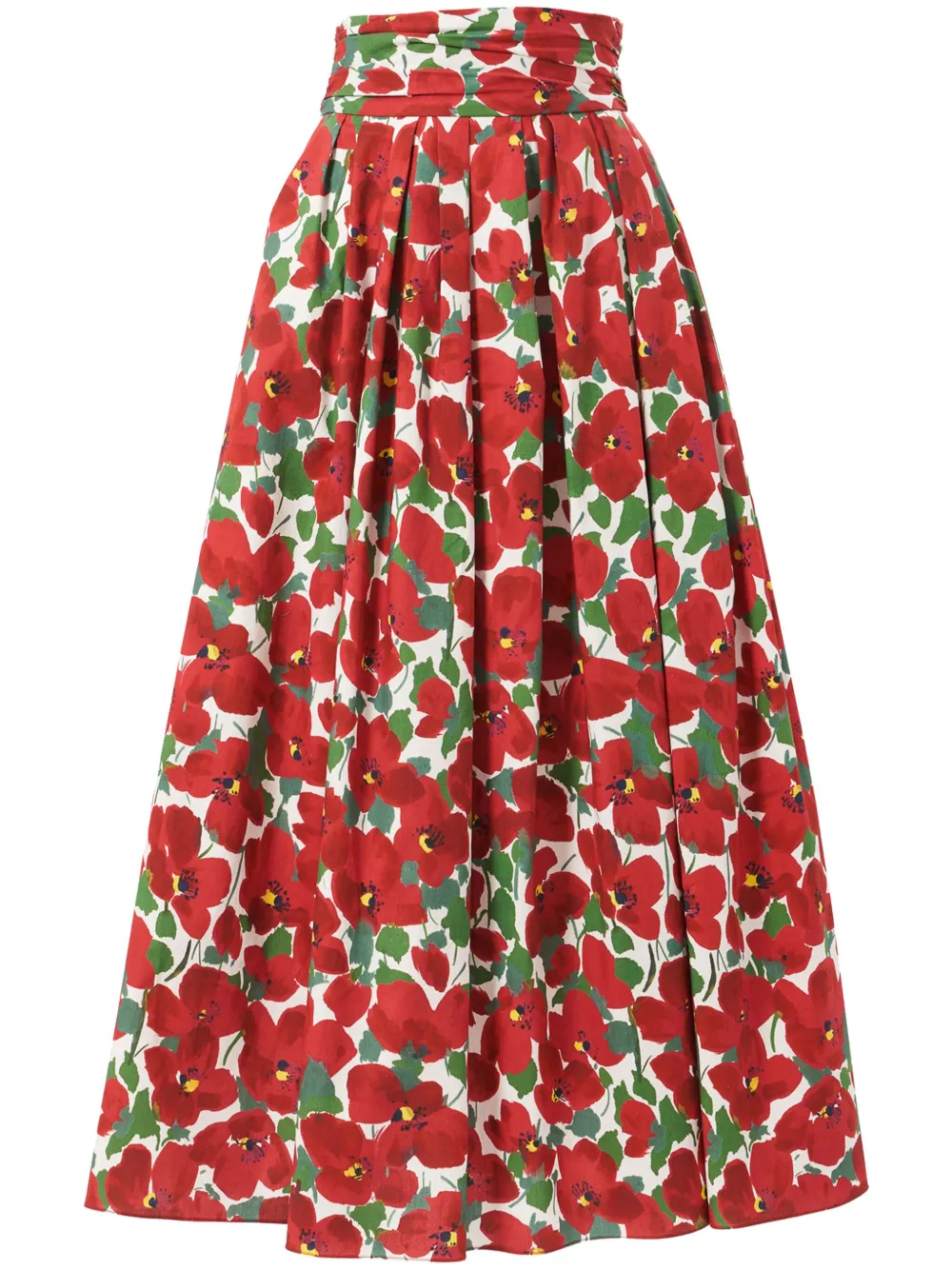 Cummerbund midi skirt