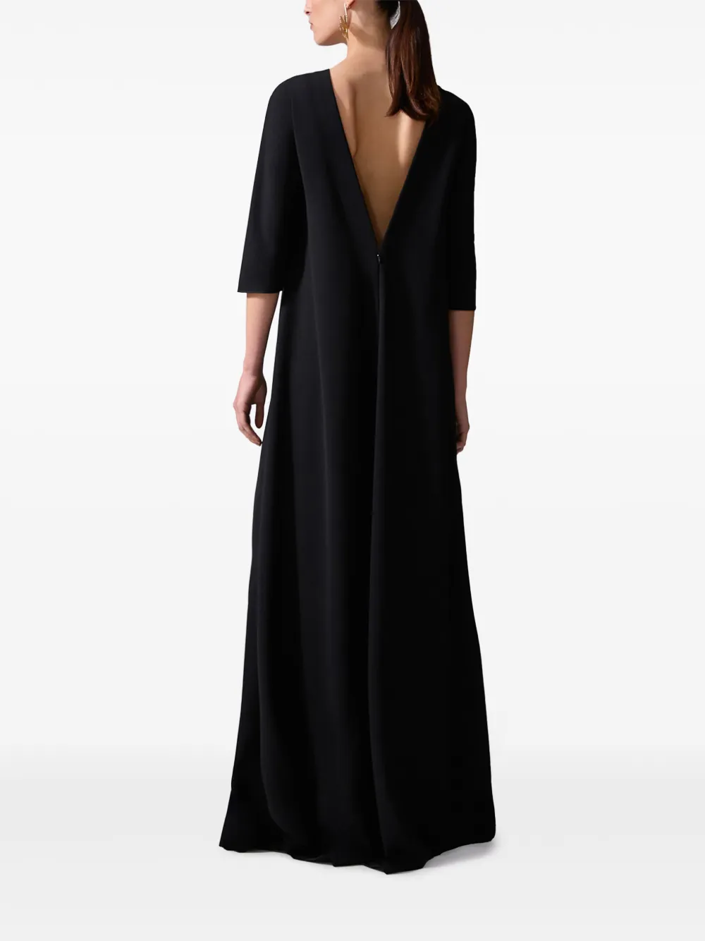 Carolina Herrera High-low Cape Top In Black