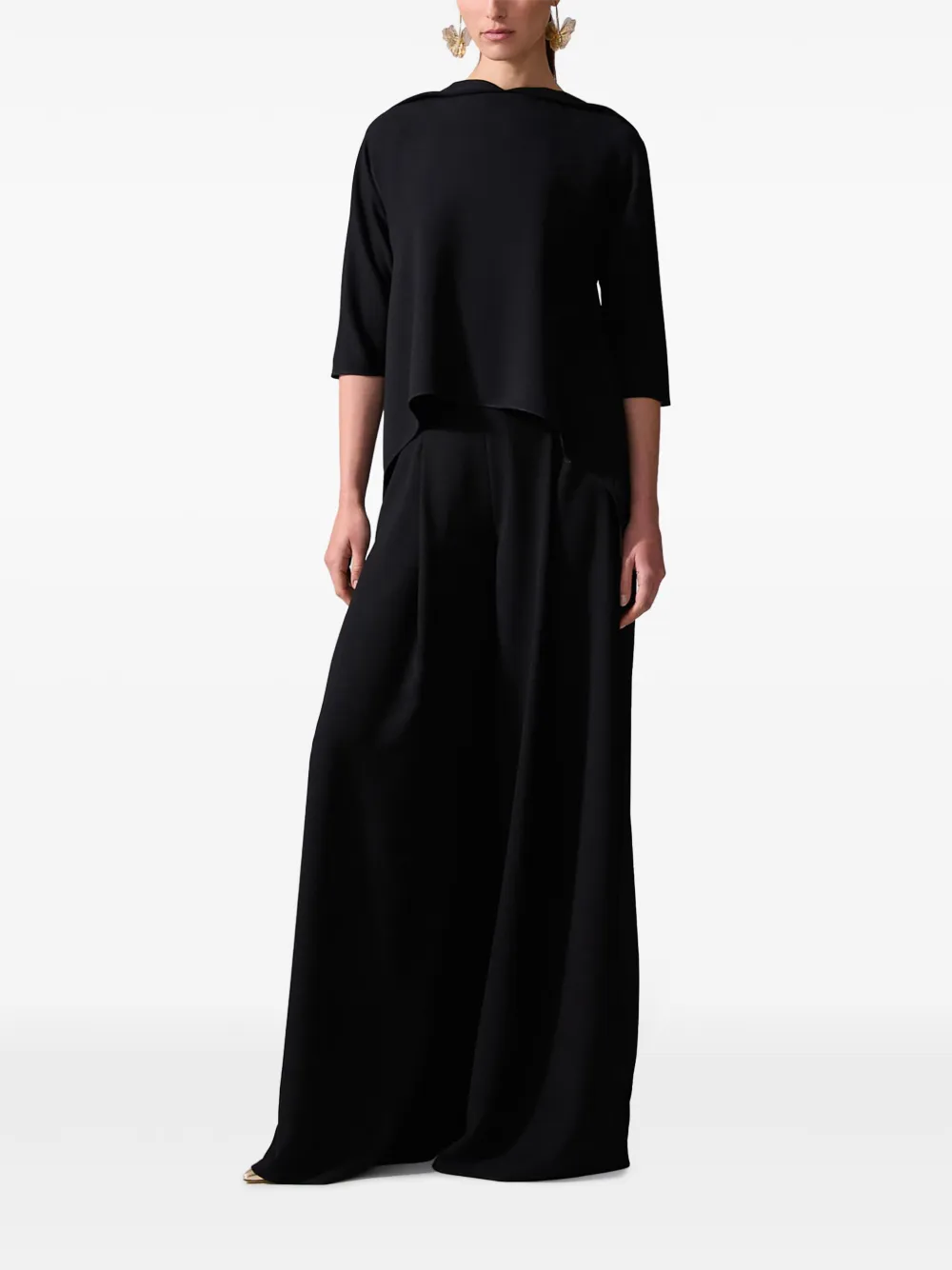 Carolina Herrera Asymmetrische top - Zwart