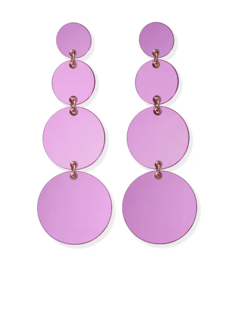 Carolina Herrera multi-disc dangling earrings 