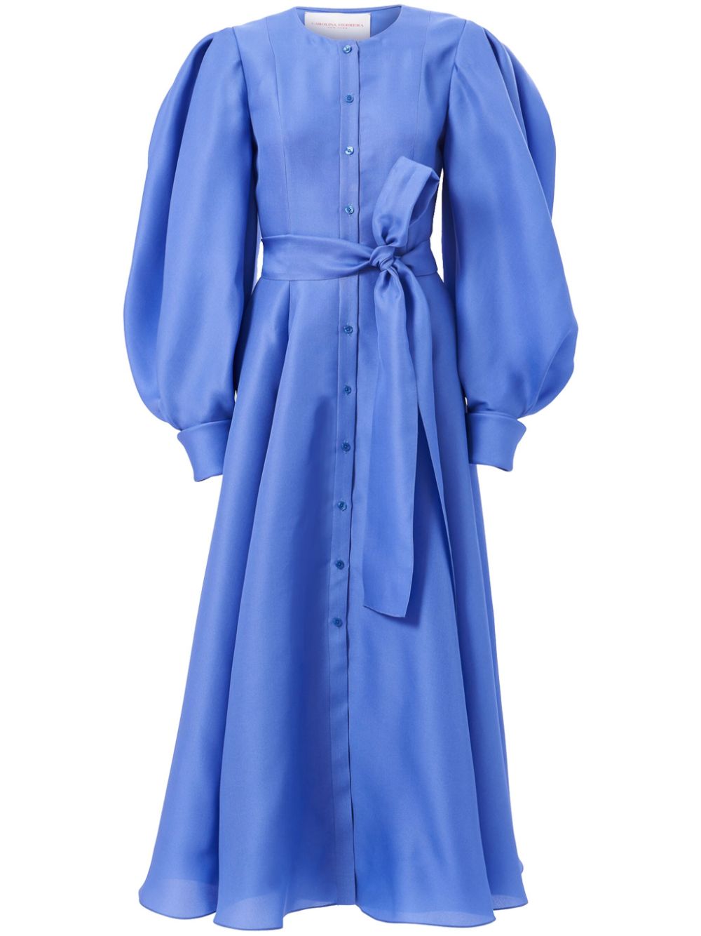 Carolina Herrera puff-sleeve shirt dress - Blue