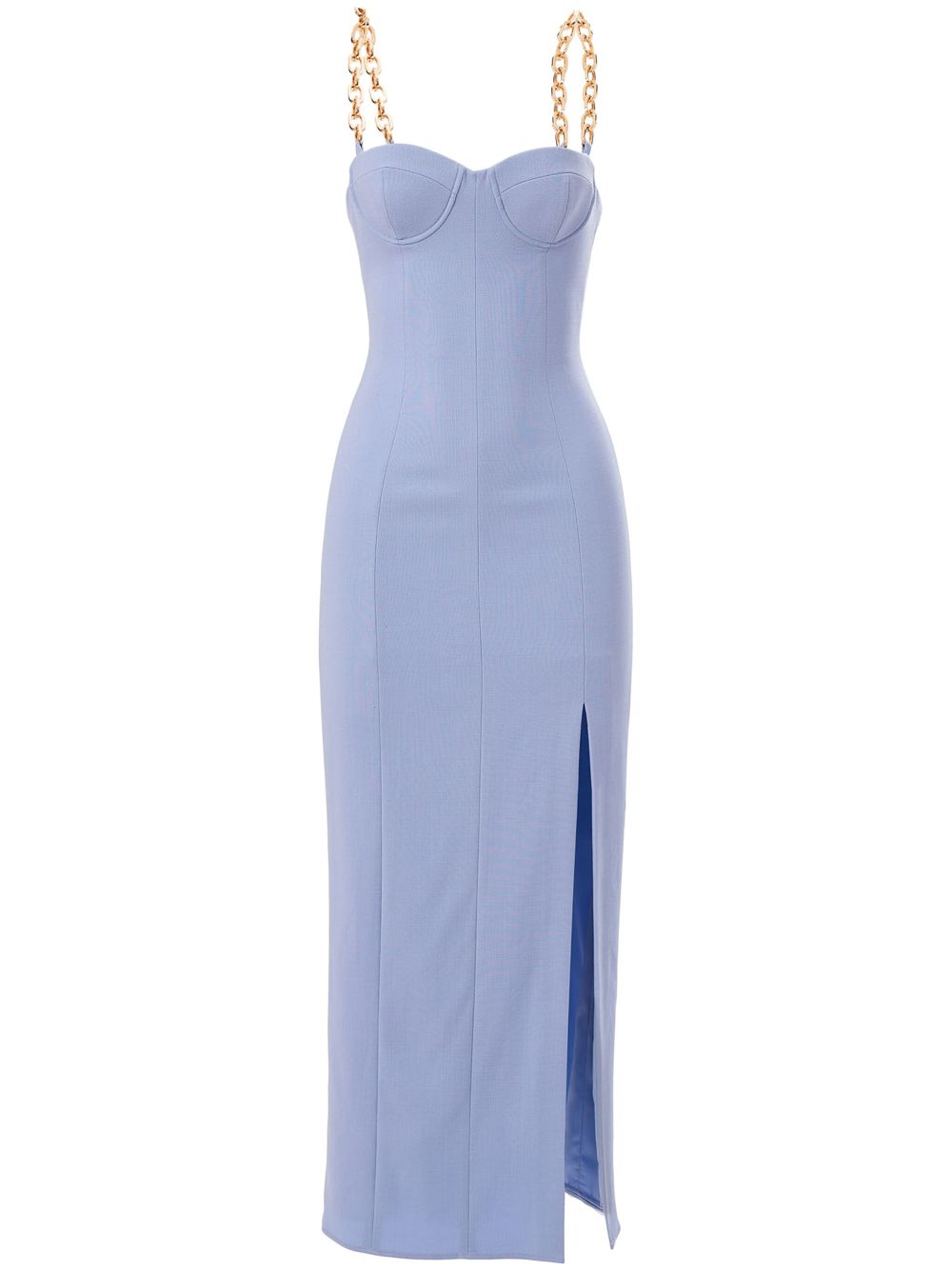 Carolina Herrera chain-strap midi dress - Blue