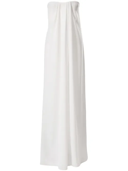 Robe-bustier longue à design drapé - Carolina Herrera - Modalova