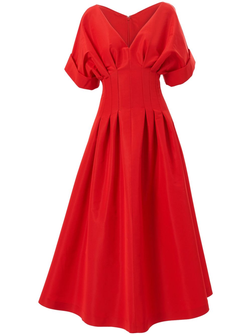 Carolina Herrera gathered-detail midi dress