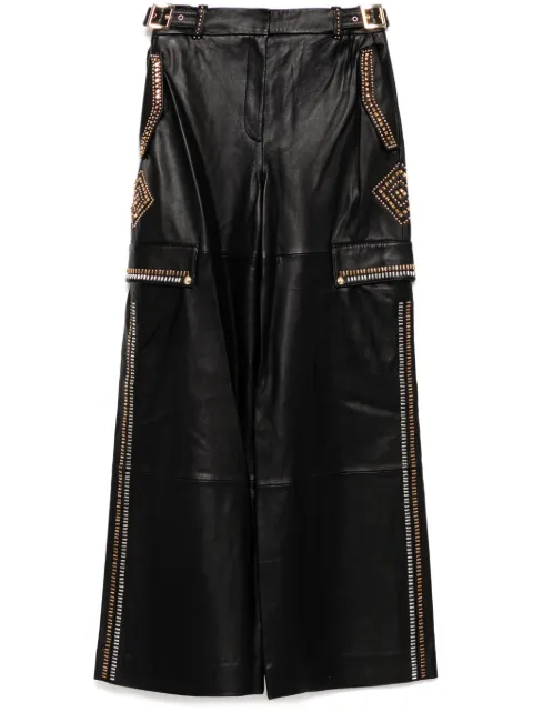 Camilla leather utility trousers