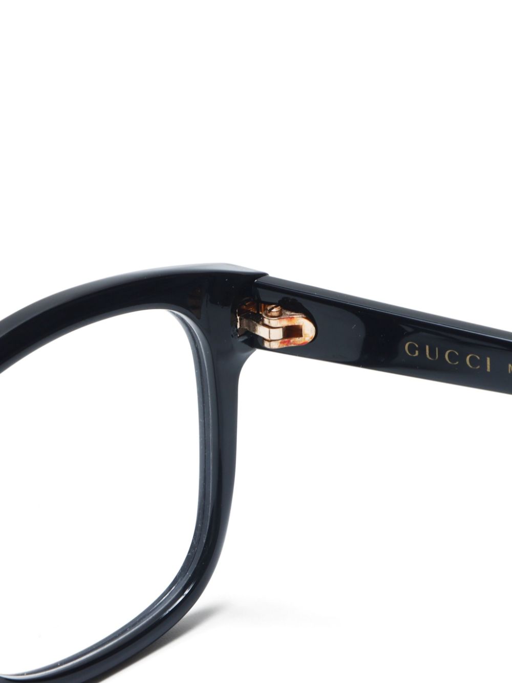 Pre-owned Gucci 方形镜框眼镜（2020年代典藏款） In Black