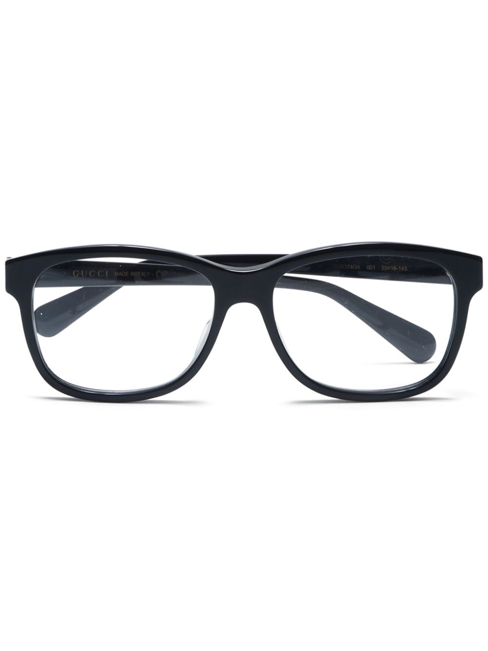 Pre-owned Gucci 2020s Square-frame Glasses In Black