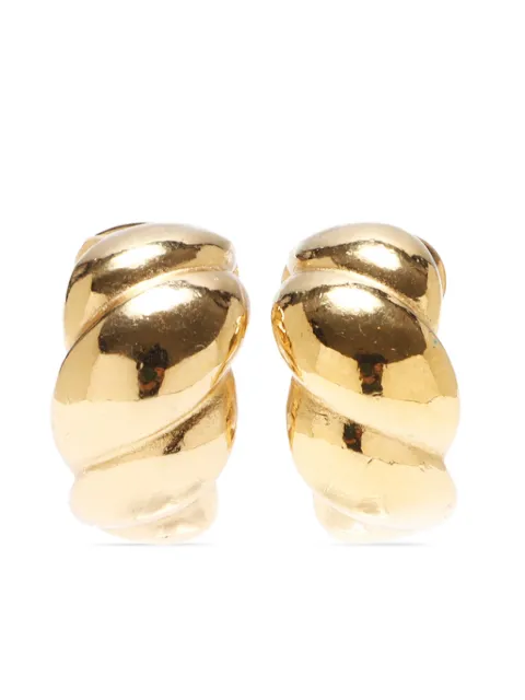 Christian Dior Pre-Owned 1990s twisted clip-on earrings