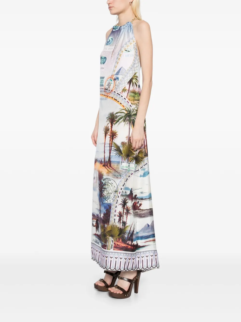 Camilla Jurk met lage rug Blauw