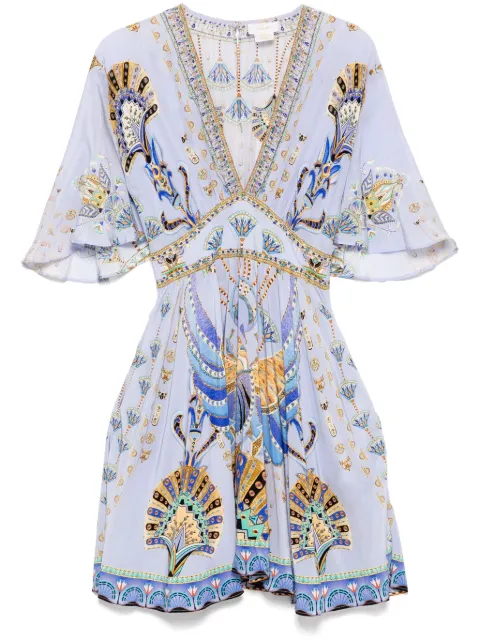 Camilla Kleid mit kurzer Taille