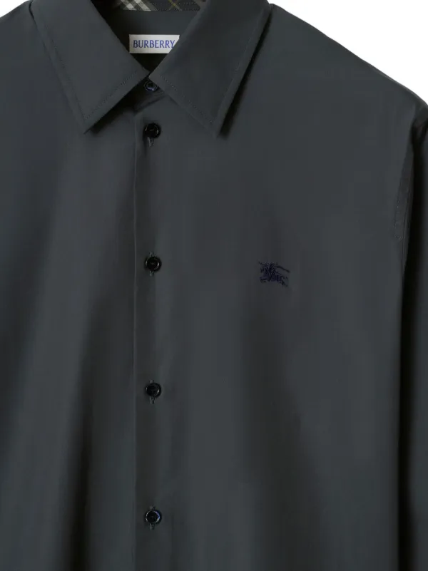 Burberry Cotton Shirt | Grey | FARFETCH