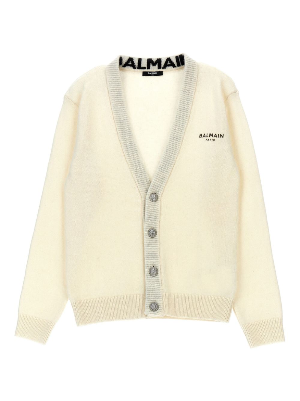 Balmain Kids Vest met logoprint Wit