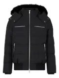 Moose Knuckles fur-trimmed puffer bomber jacket - Black