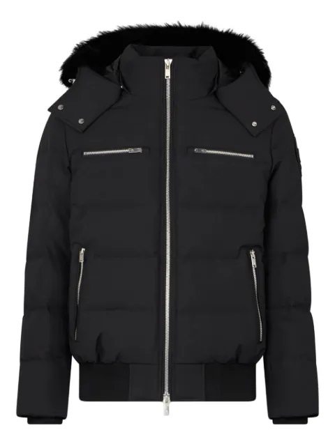 Moose Knuckles fur-trimmed puffer bomber jacket