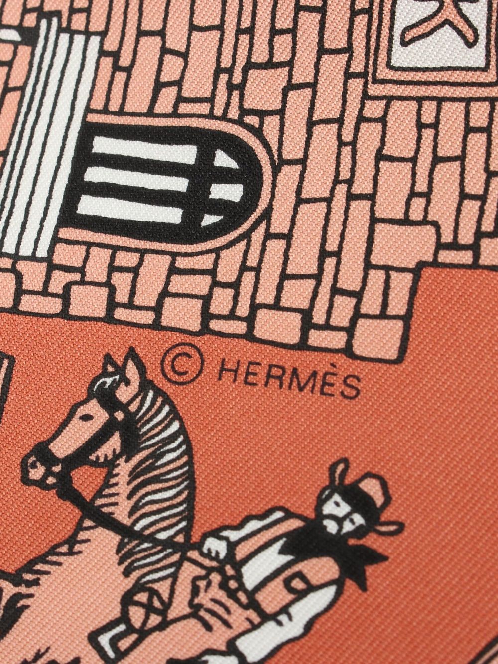 Hermès Pre-Owned 2010s Carres 55 scarf - Oranje