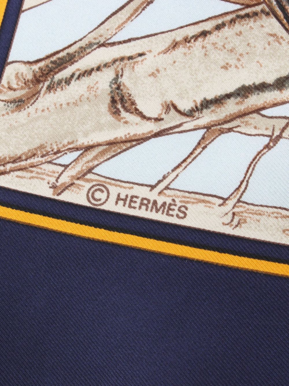 Hermès Pre-Owned 2000s Carres 90 scarf - Blauw