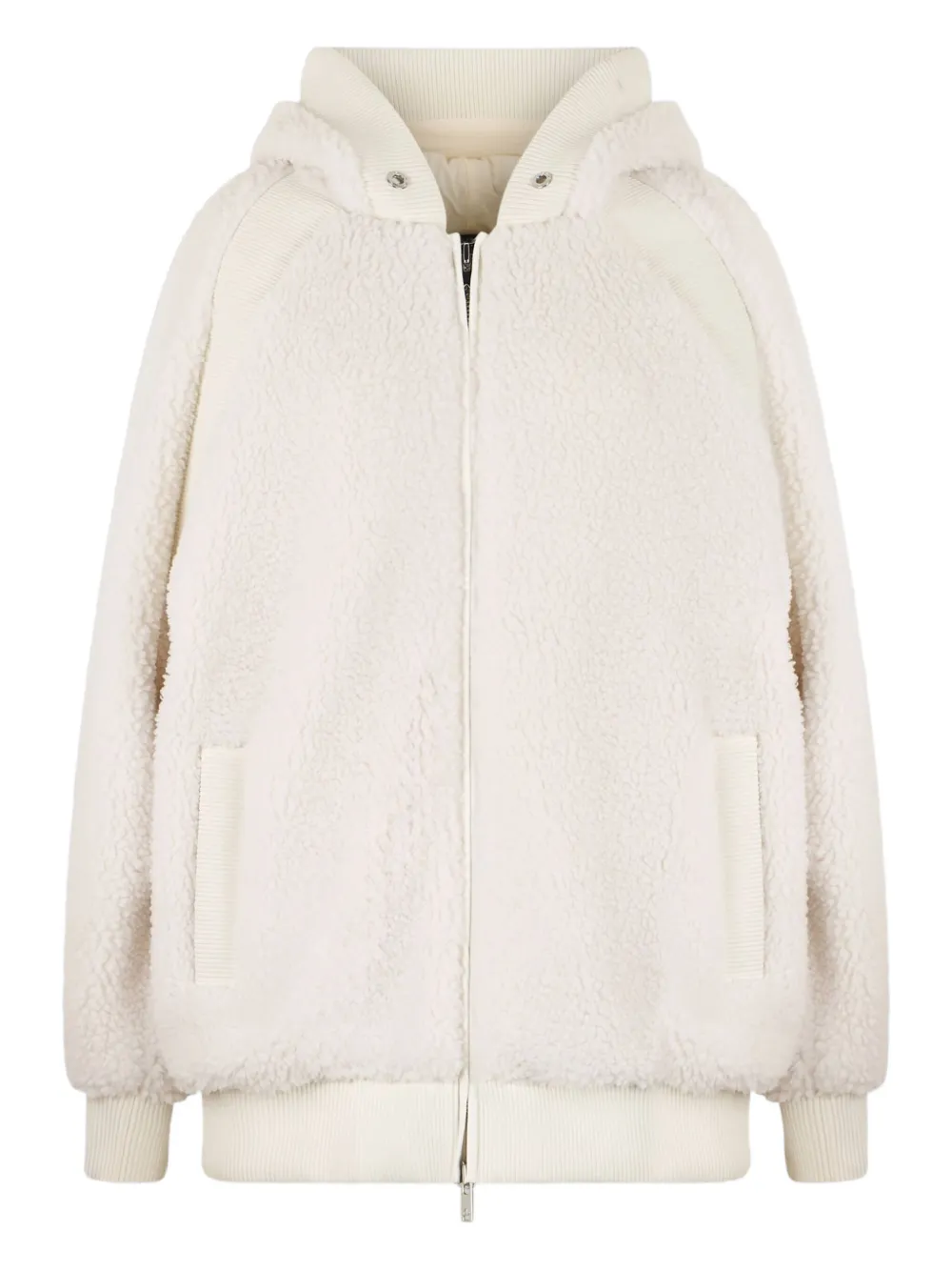 Moose Knuckles Zip-up Hooded Jacket In Neutral