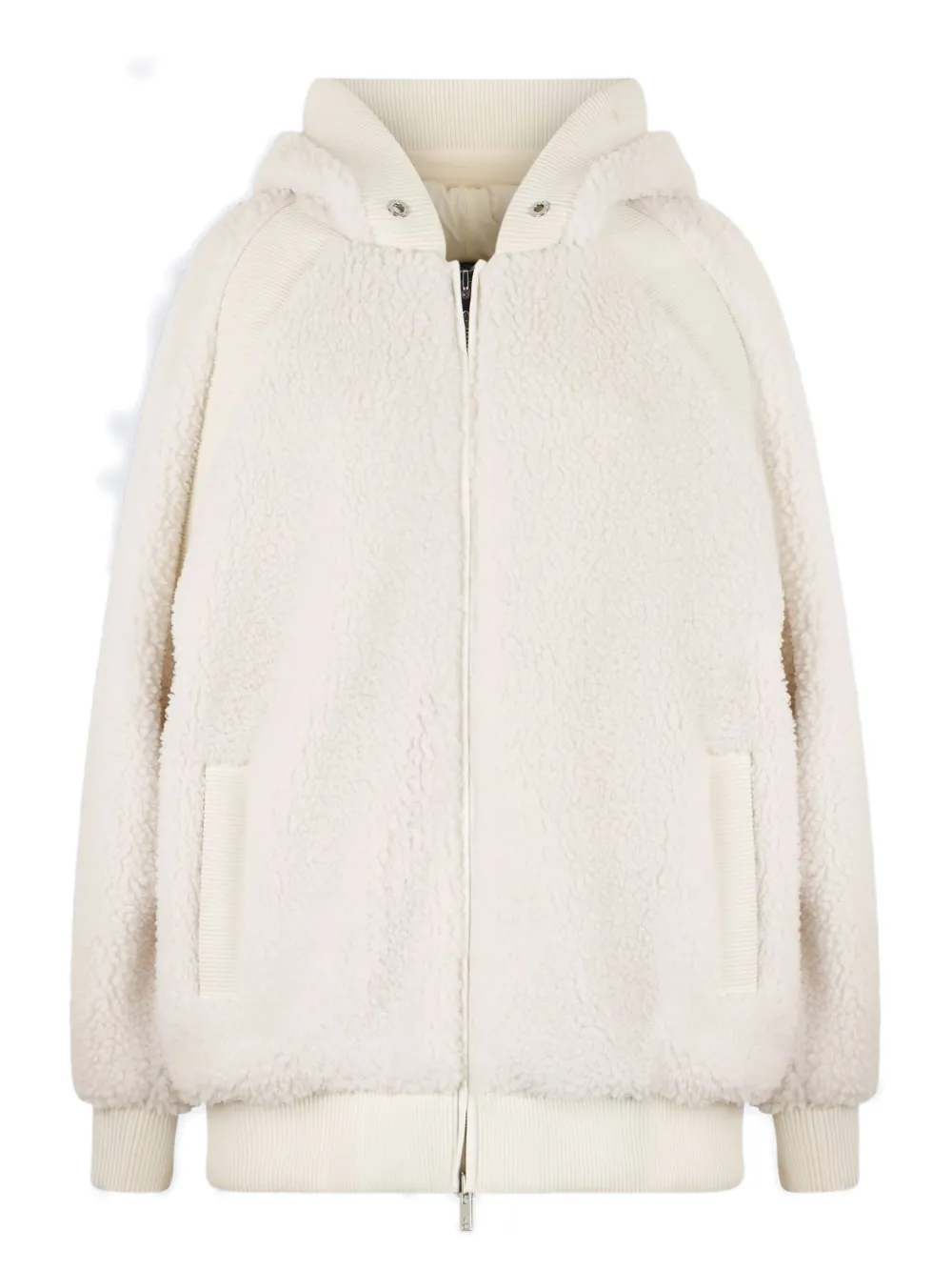 Moose Knuckles Zip-up Hooded Jacket In Neutral