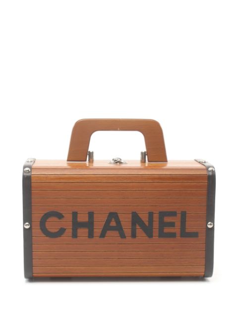 CHANEL 1994-1996 logo trunk handbag Women