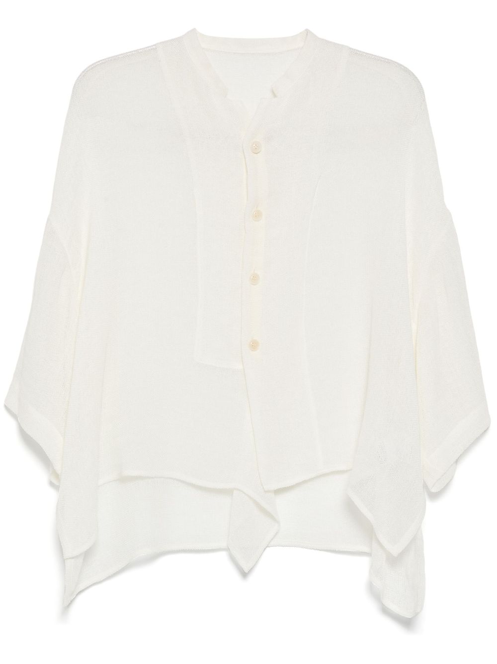 Y's semi-sheer cardigan - White