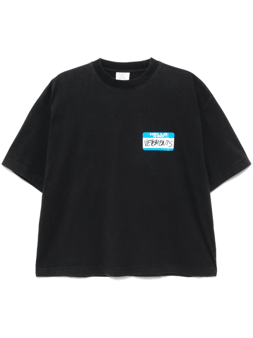 VETEMENTS cotton T-shirt – Black