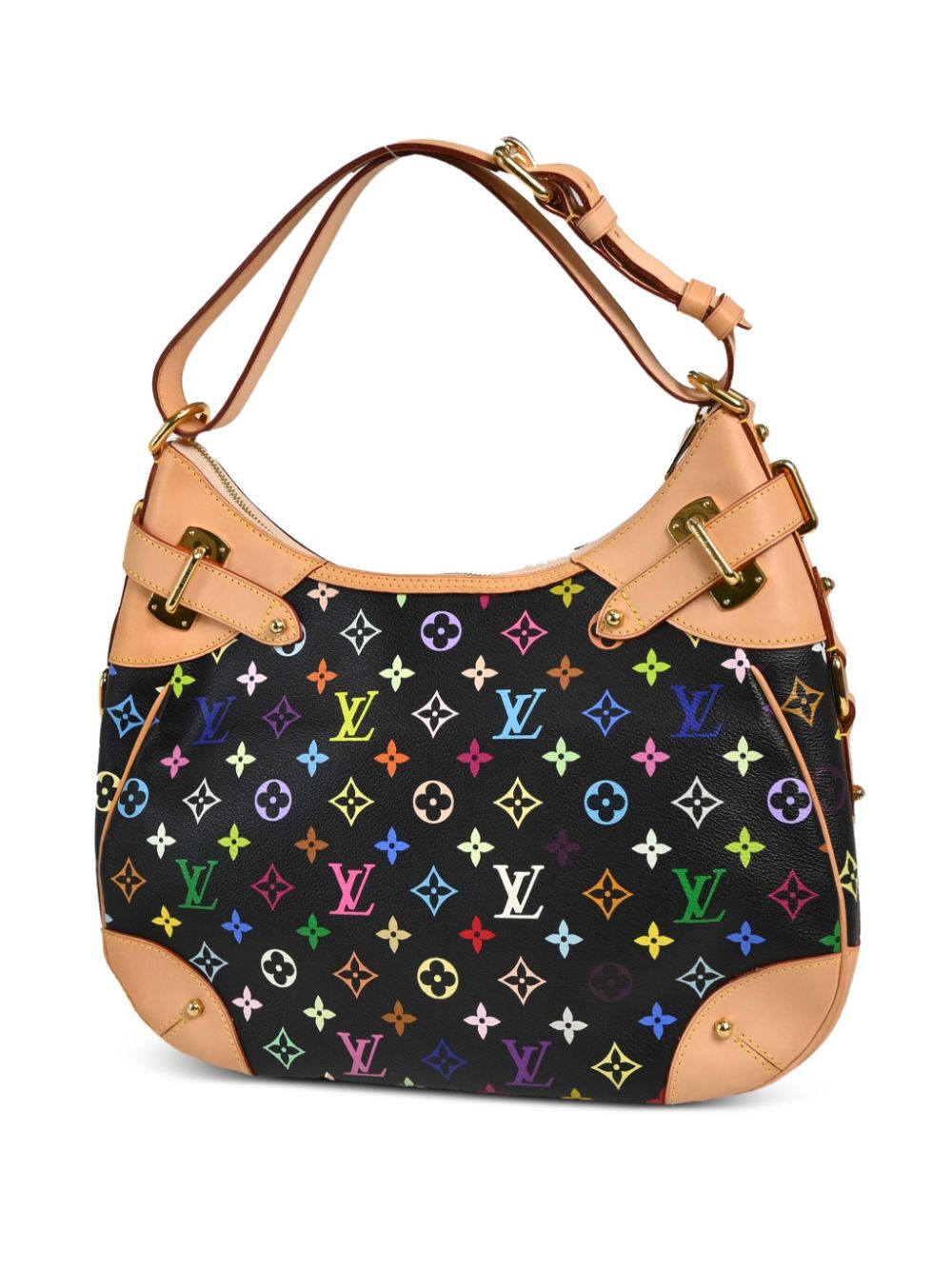 Louis Vuitton Pre-Owned x Takashi Murakami 2011 Greta schoudertas - Zwart