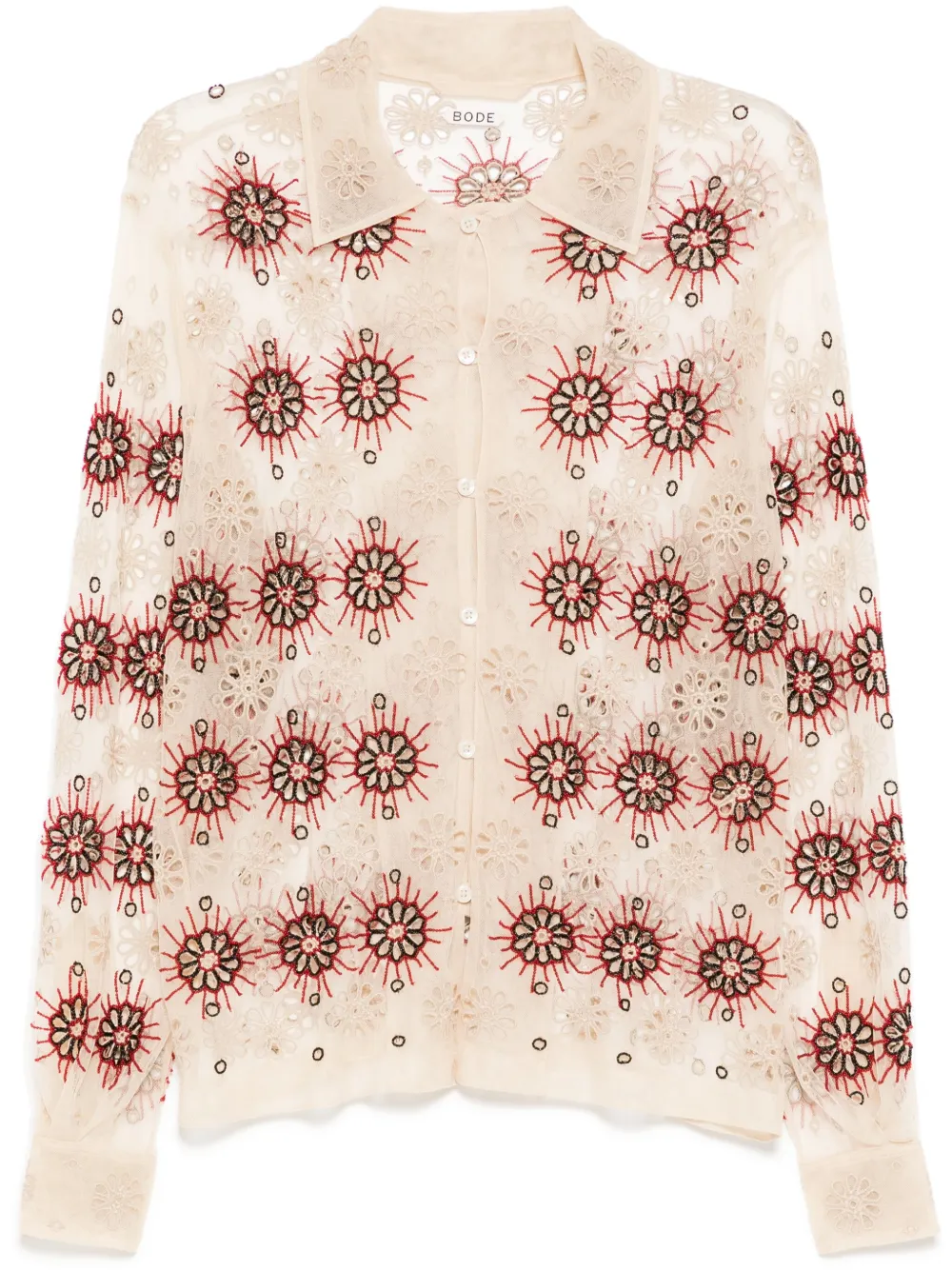 Bode Solarium Shirt In Neutrals